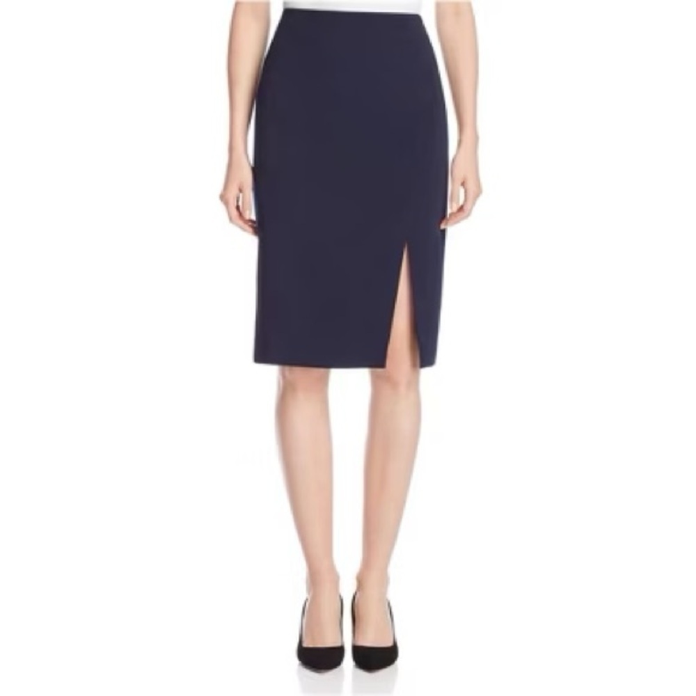 🆕 WHITE HOUSE BLACK MARKET Mini Skirt With Size Slit Size 2